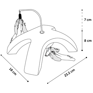 FLAMINGO - Jouet Draco Electronique 23,2cm