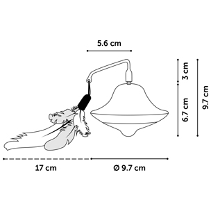 FLAMINGO - Jouet Scully Electronique 9,7diam.
