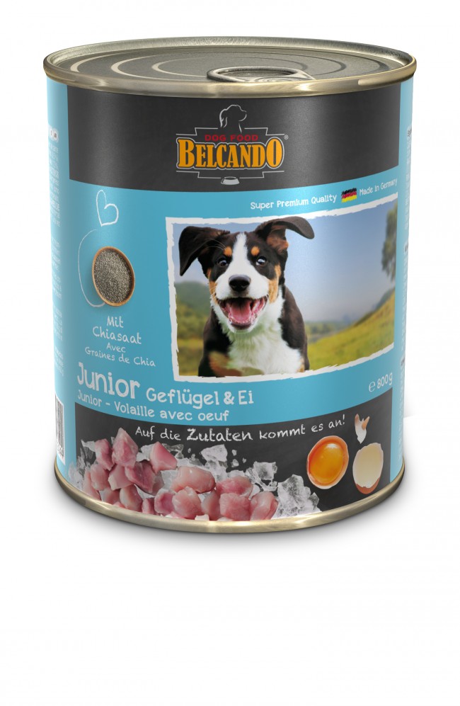 Junior Volaille avec Oeuf - Aliment Humide - Belcando