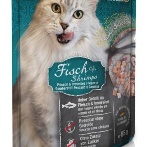 Poisson et Crevettes 85g en sachet fraîcheur - Leonardo