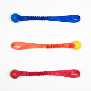 Tug poignée en élastique avec balle - Tug-E-Nuff